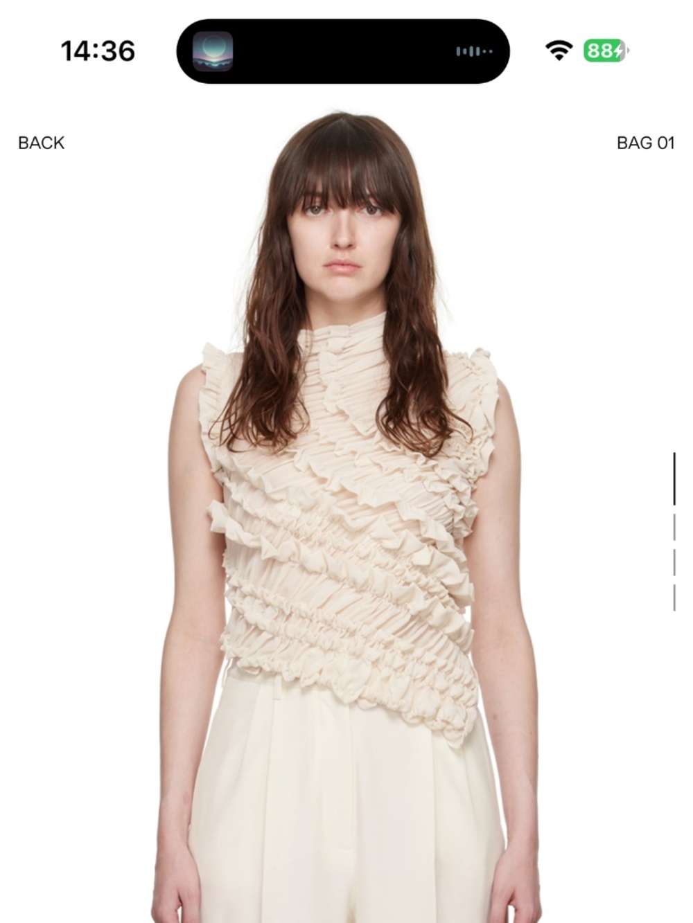 Beaufille SSENSE Exclusive Vera Blouse — Off-White/Ivory